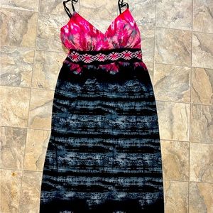 Tie dye maxi dress size 6